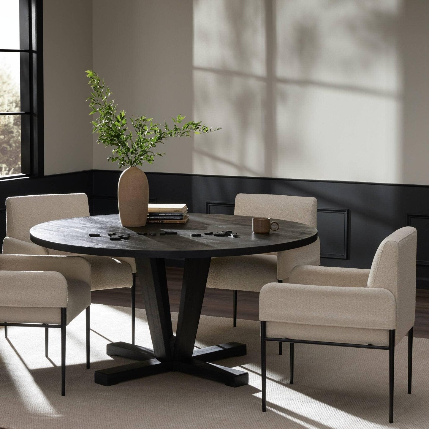 Cobain Dining Table - Flint Black.