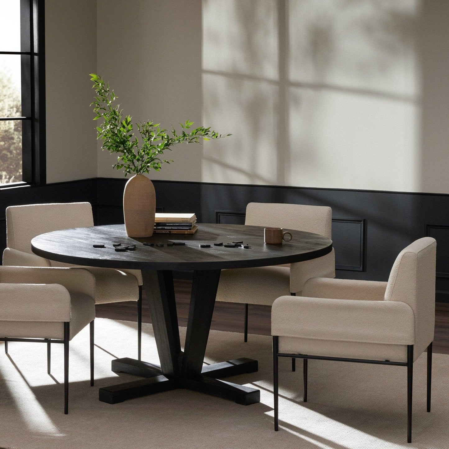 Cobain Dining Table - Flint Black.