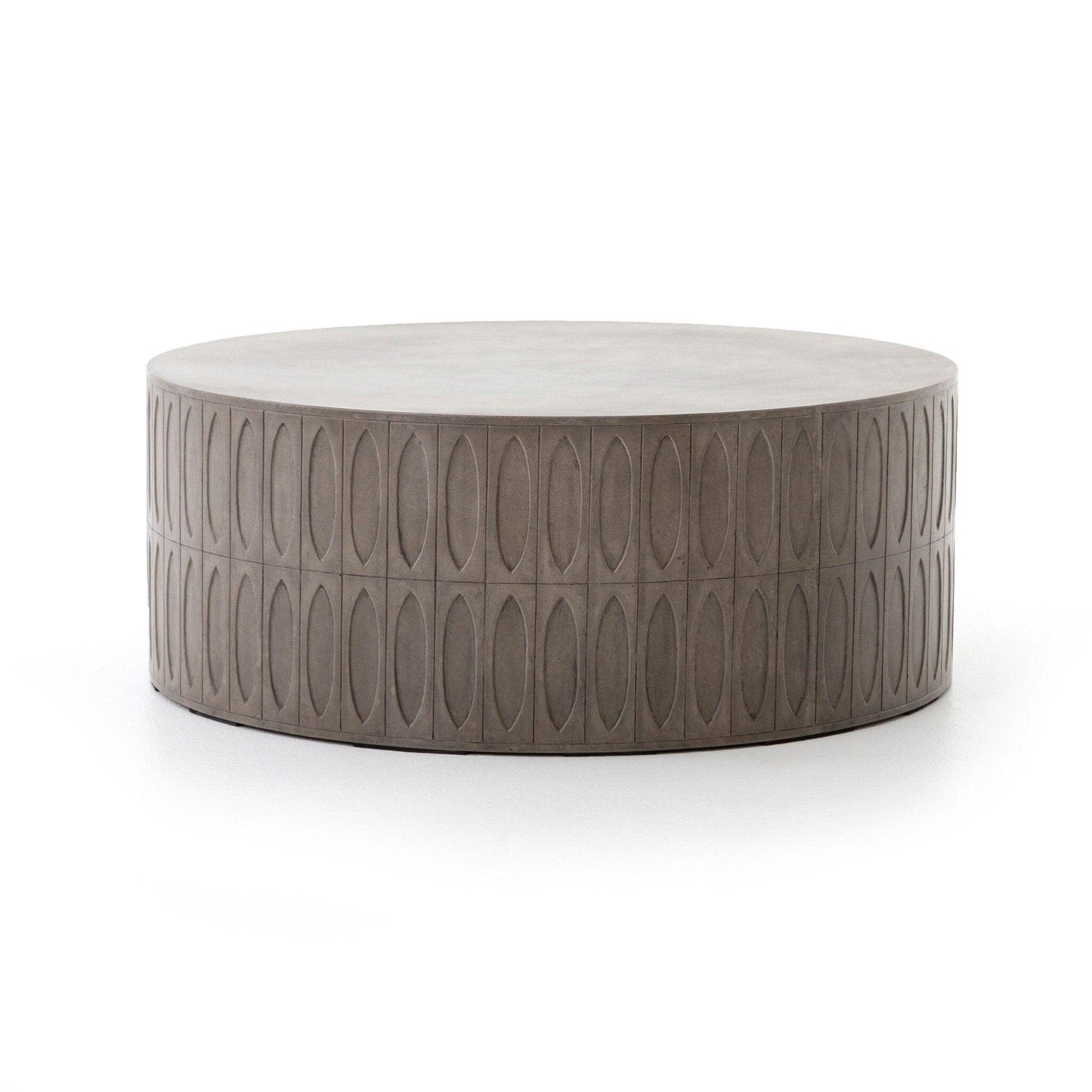 Colorado Drum Coffee Table - Grey Concrete.