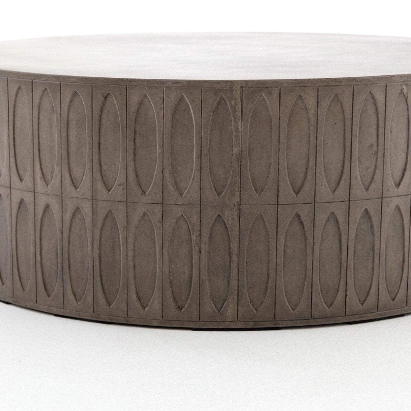 Colorado Drum Coffee Table - Grey Concrete.