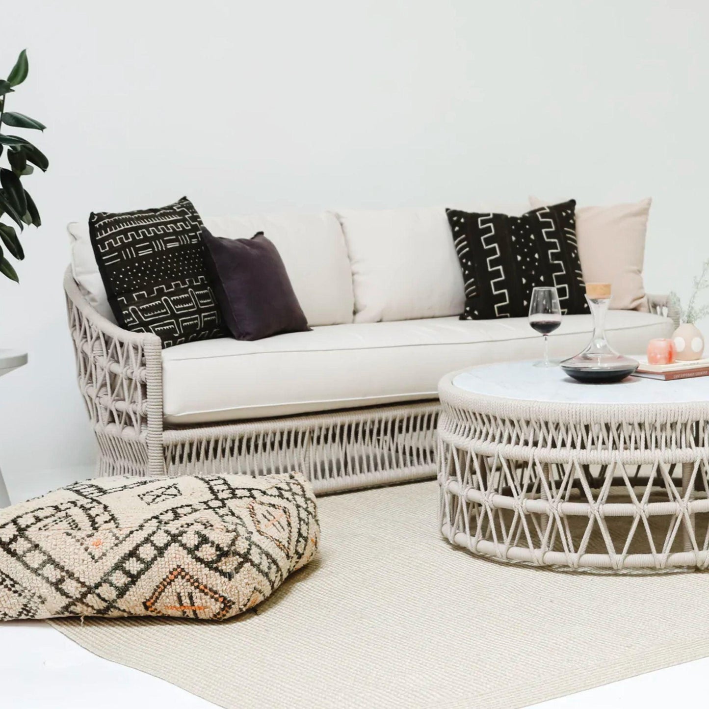 Dana Rope Outdoor Coffee Table.
