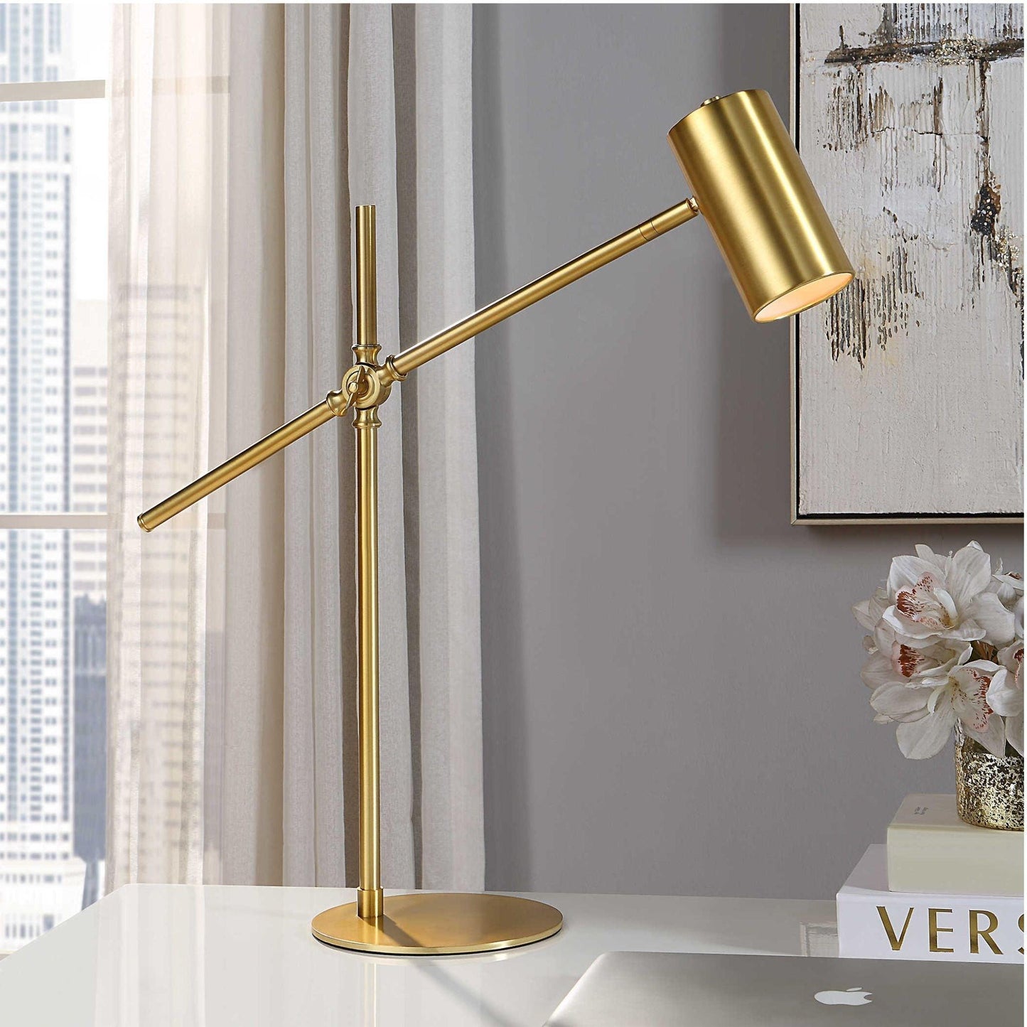 Gold Desk Lamp.