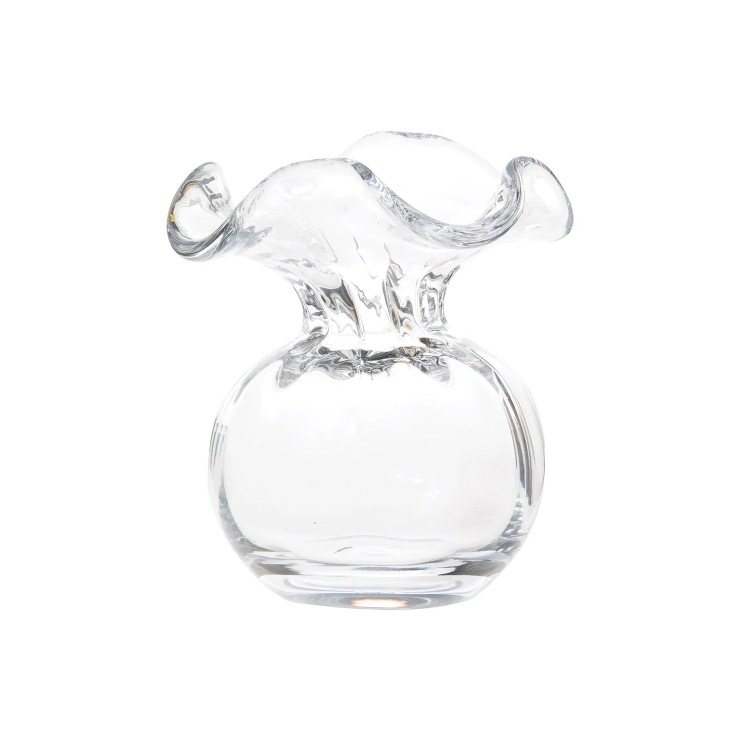 HIBISCUS Glass Clear Small Bud Vase.