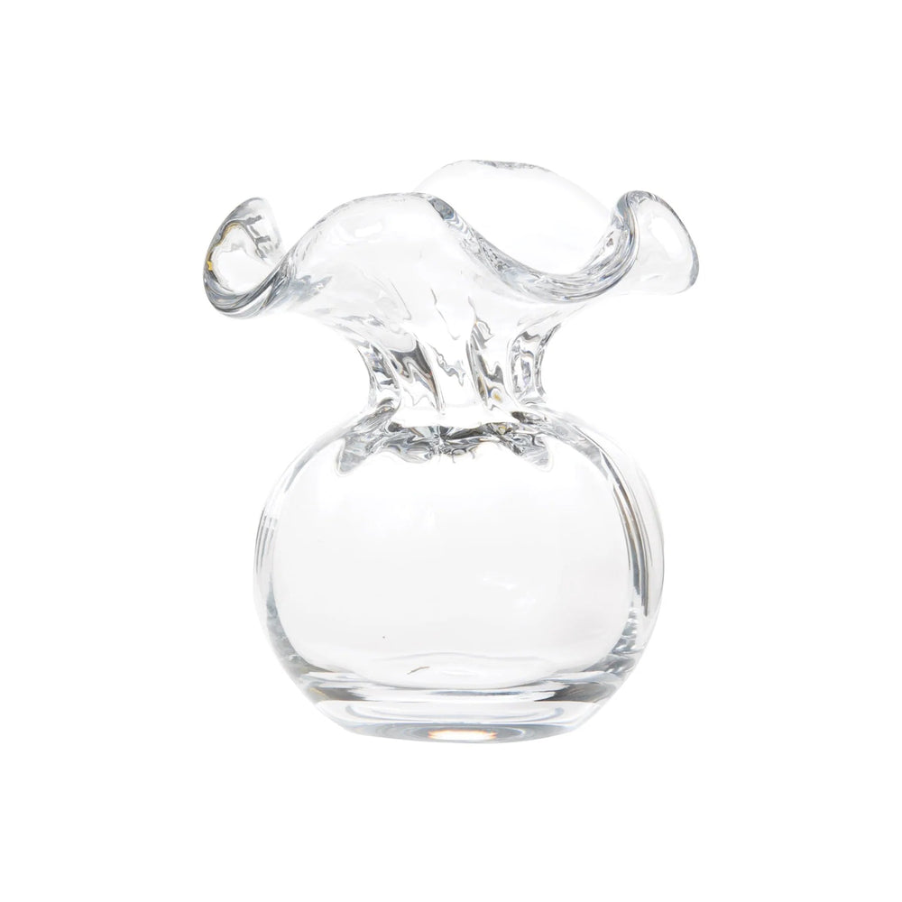 HIBISCUS Glass Clear Small Bud Vase - #shop_name Accessory