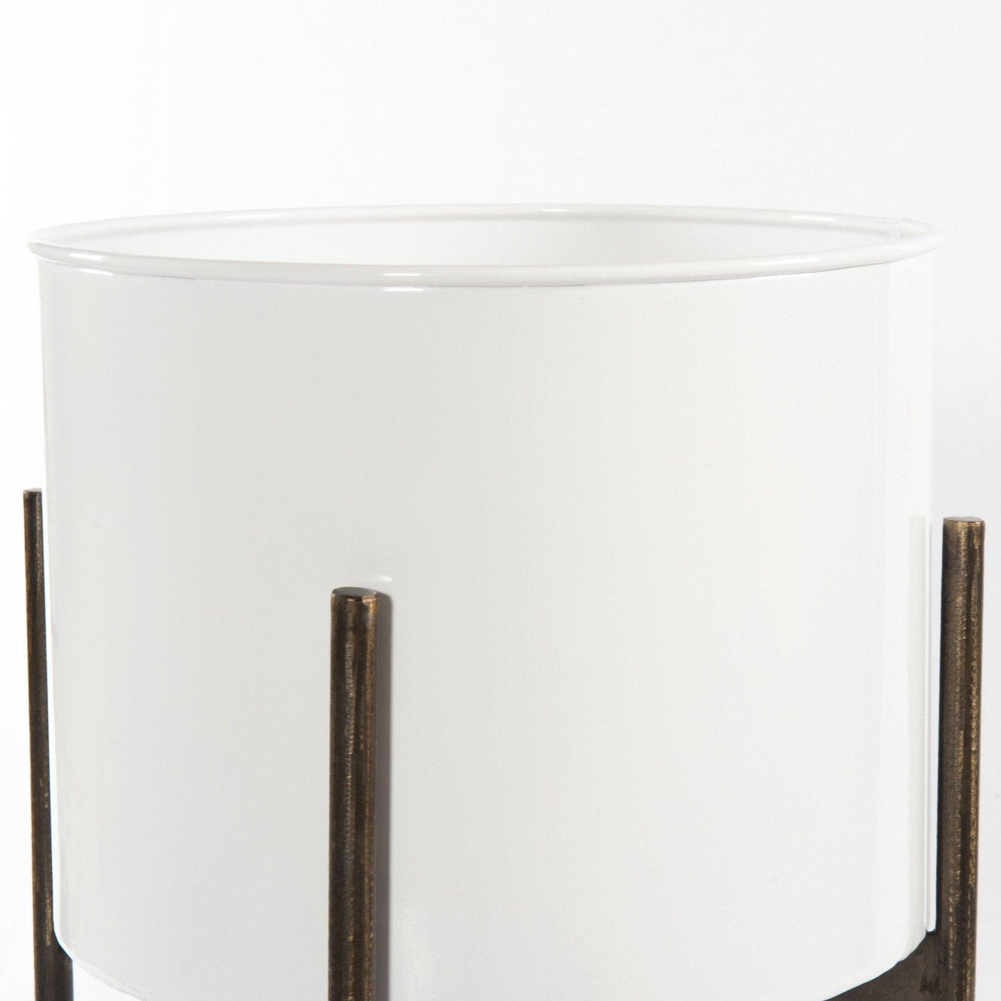 Jed Planter - White High Gloss.