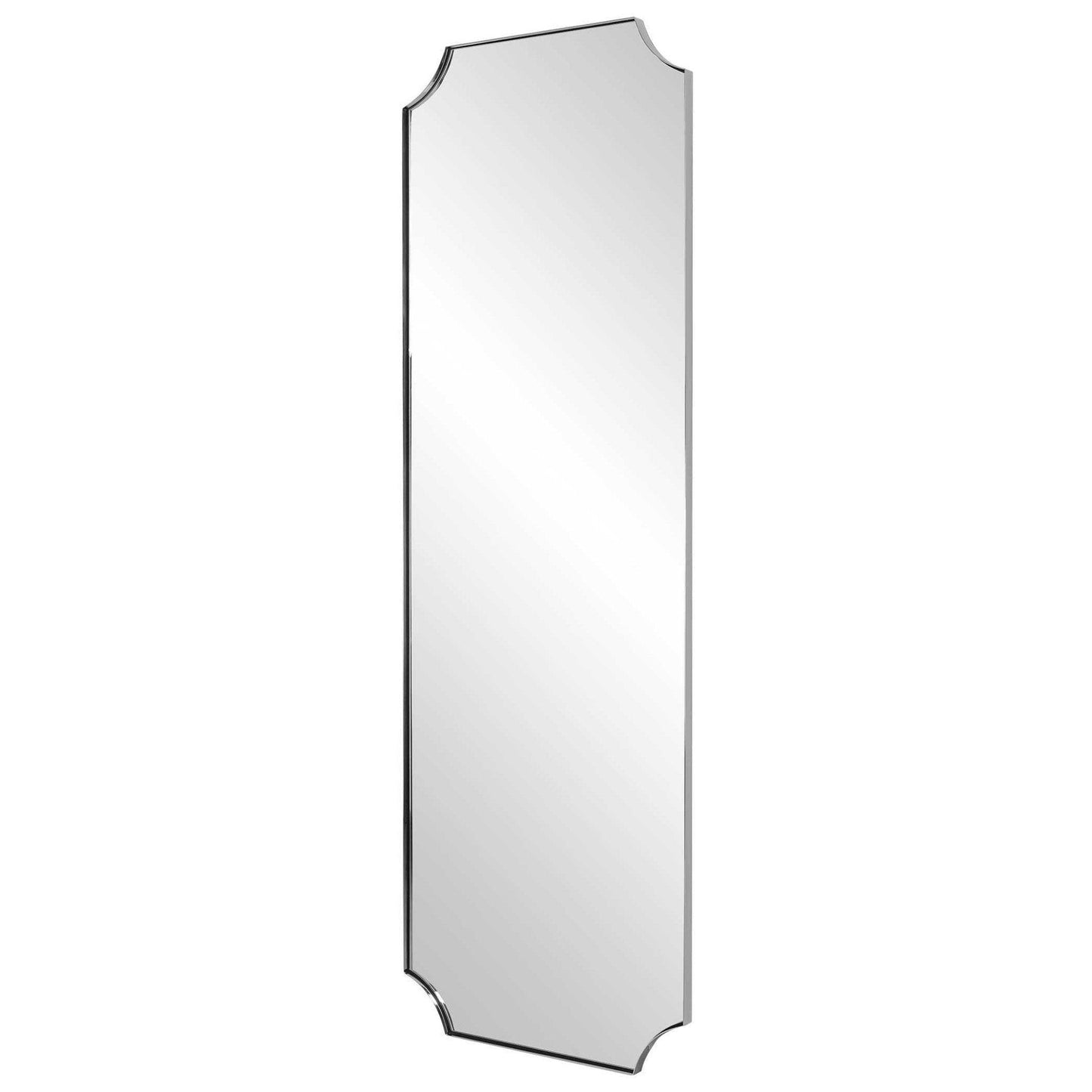 Lennox Tall Mirror, Nickel.