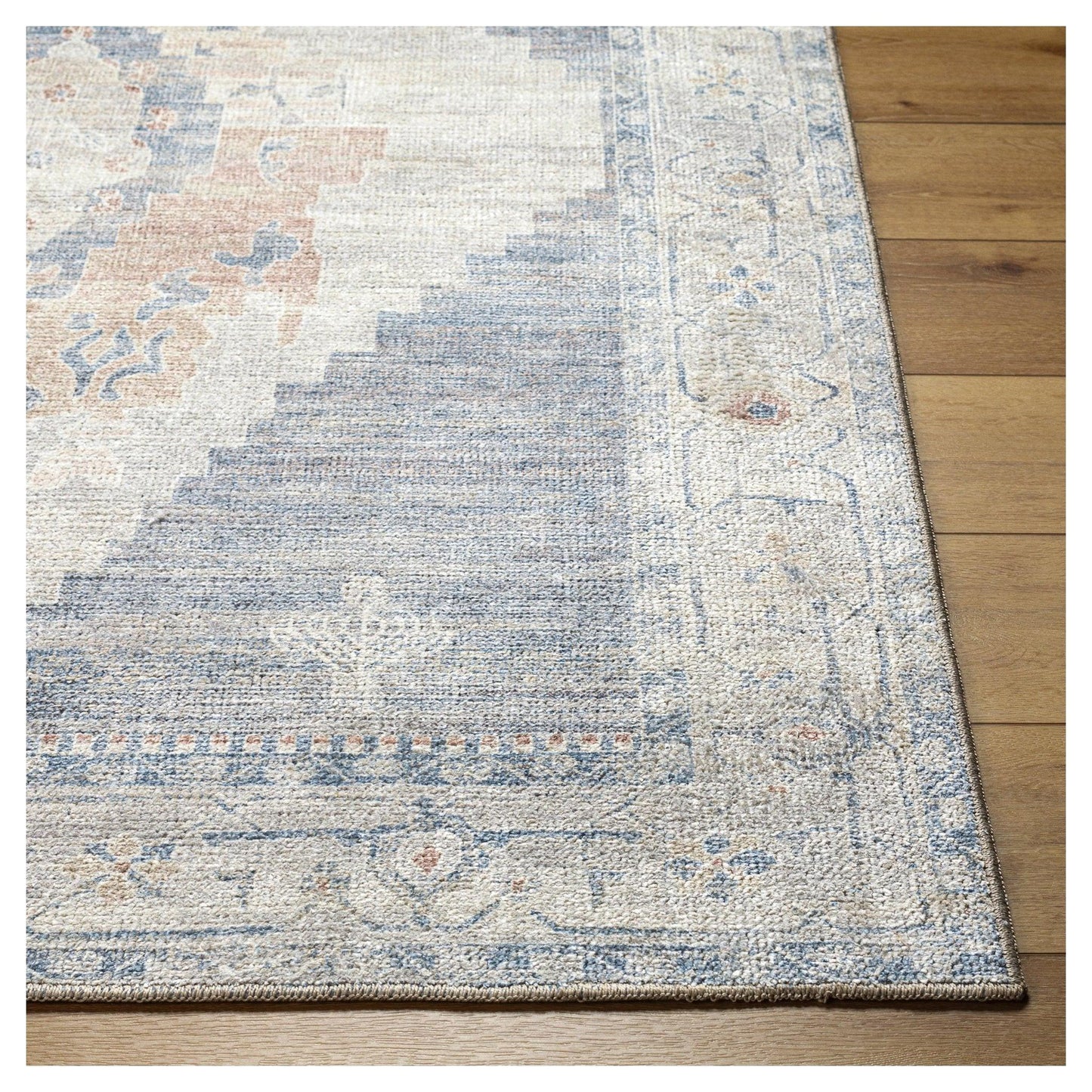 Luca Amber, Denim, and Ivory 8' x 10' Rug.