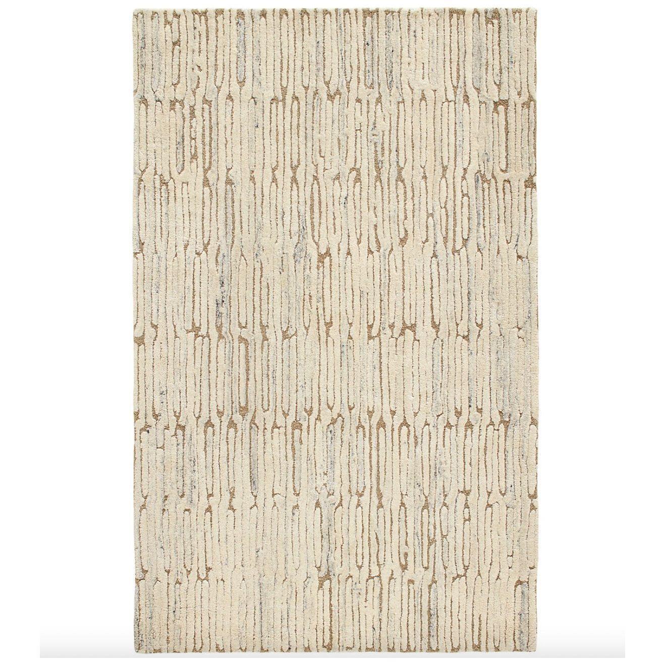 Malone Oatmeal Hand Tufted Wool Rug.