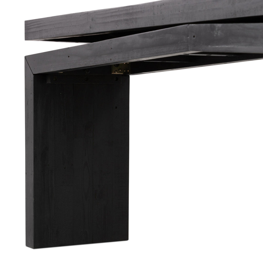 Matthes Reclaimed Pine Console Table - Aged Black Pine - #shop_name Console Tables