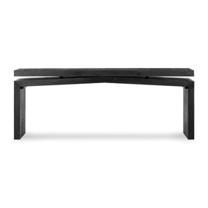 Matthes Reclaimed Pine Console Table - Aged Black Pine - #shop_name Console Tables