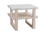 Newport White Rectangle End Table - #shop_name End Table
