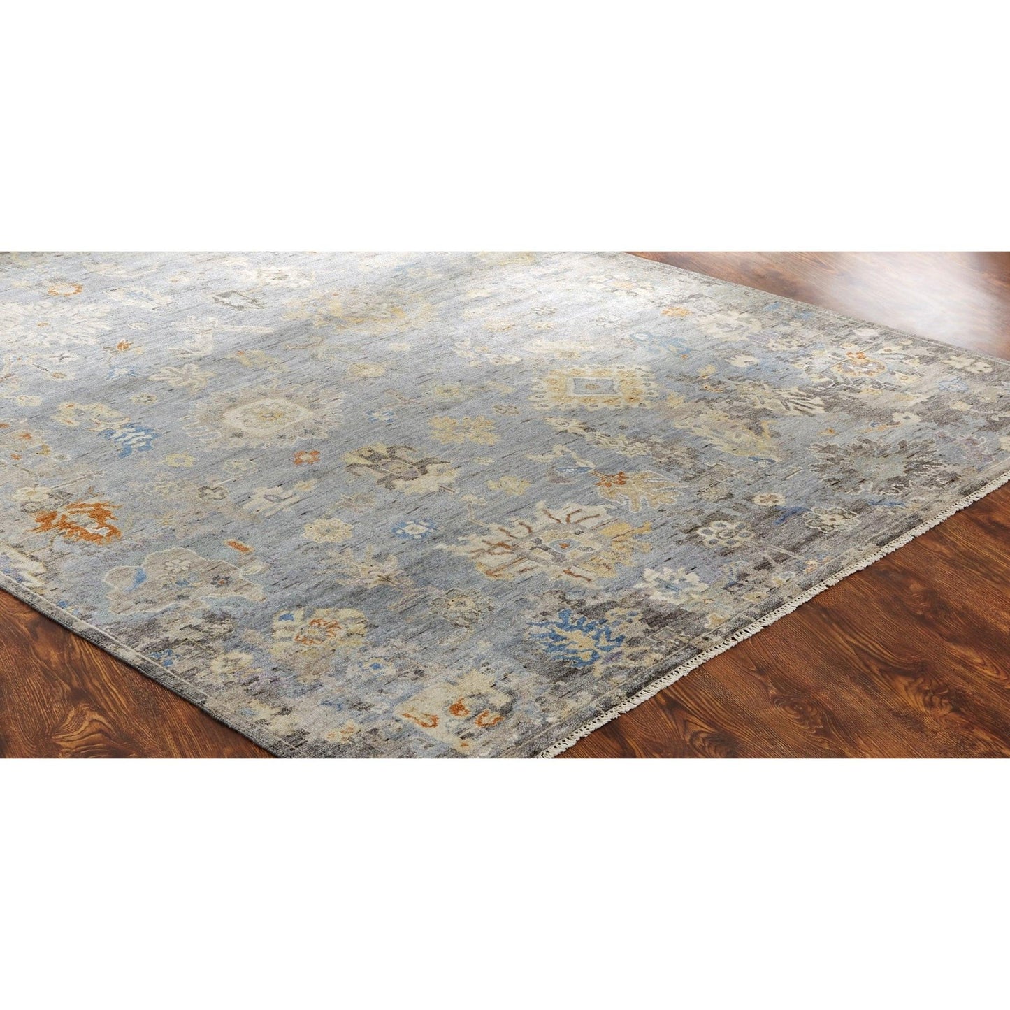 OID Blue Ice Hand Knotted Rug.