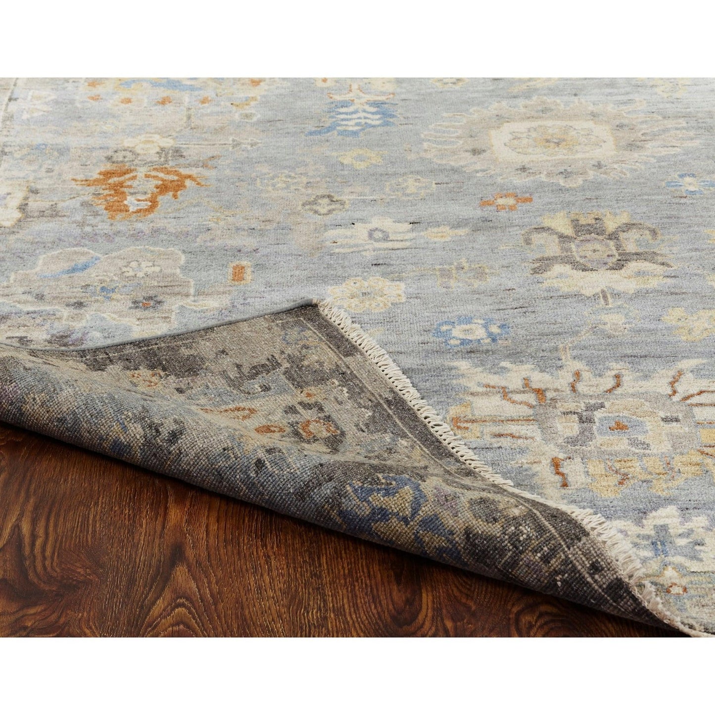 OID Blue Ice Hand Knotted Rug.