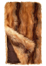 Red Fox Faux Fur Throws - #shop_name Throws
