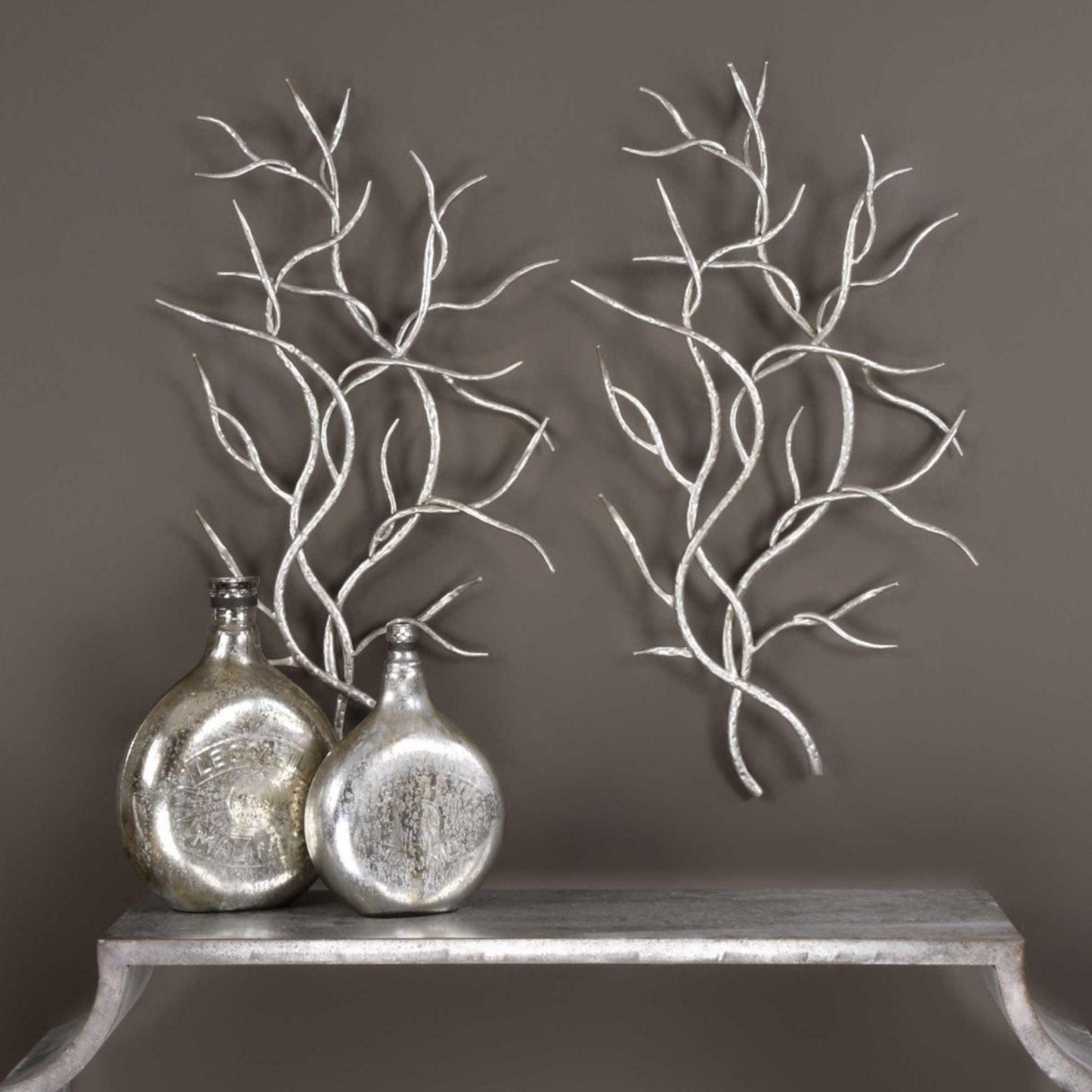 Silver Branches Wall Decor.
