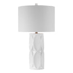 Sinclair 26" Tall Column Table Lamp in White - #shop_name Lamps