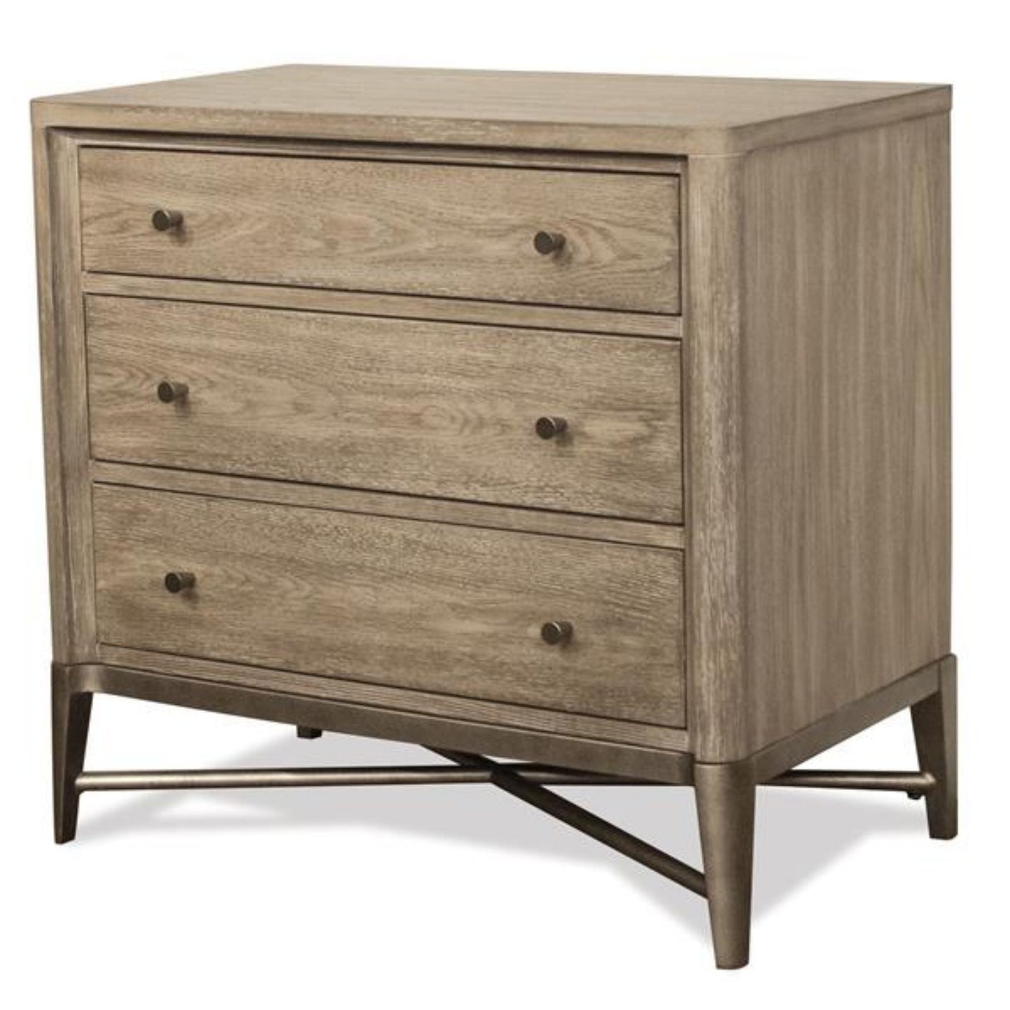 Sophie Three Drawer Nightstand.