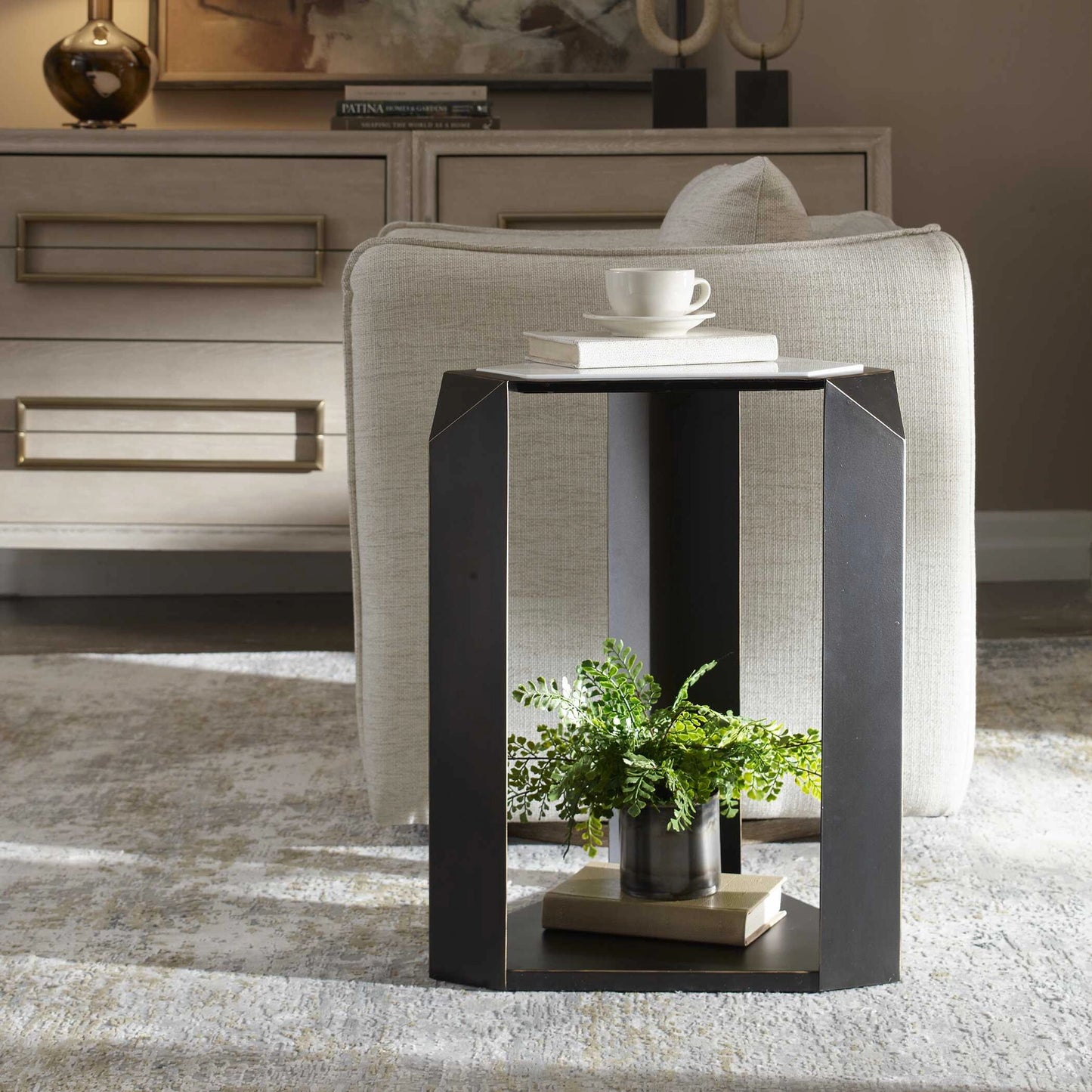 Uttermost Keenan Geometric Accent Table