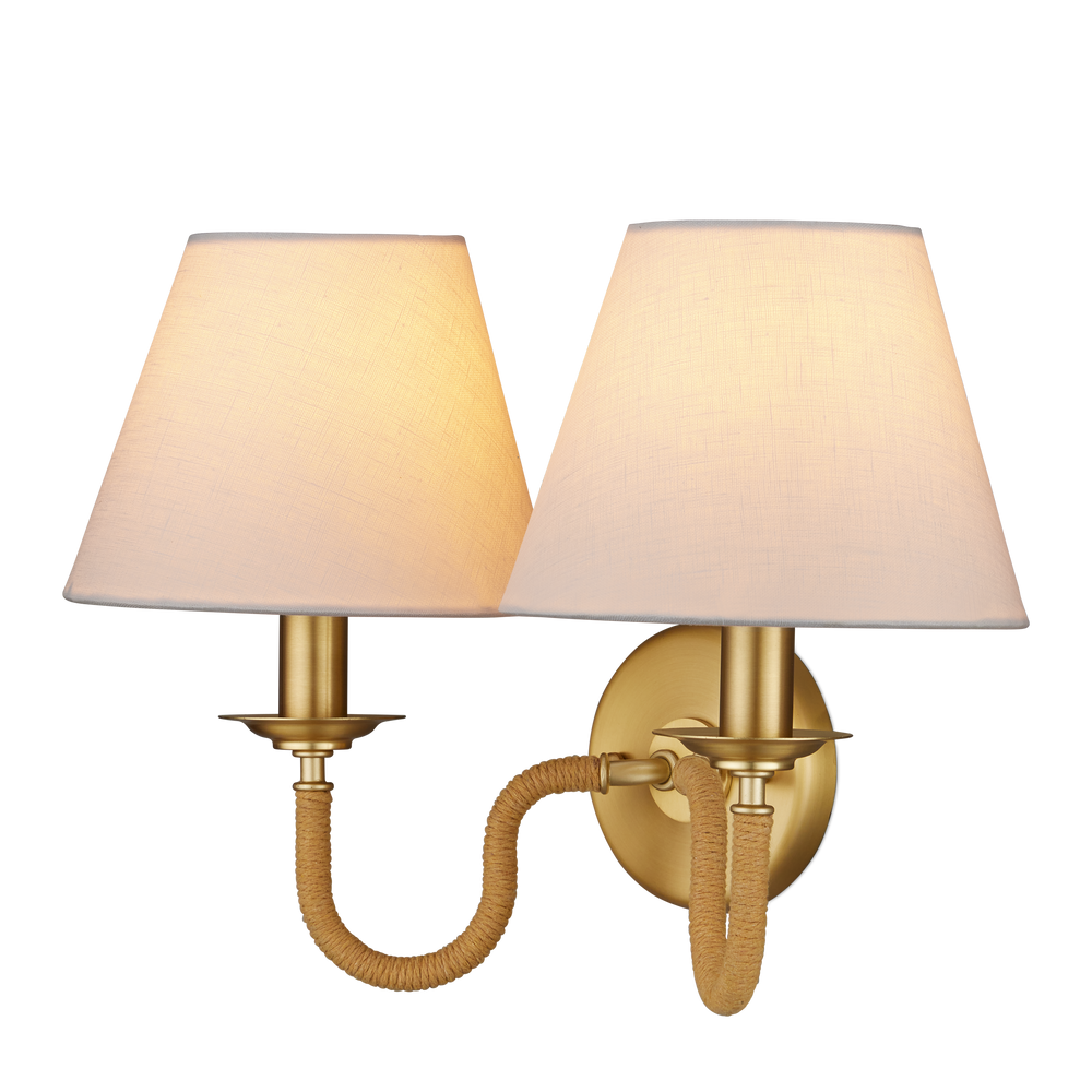 
                      
                        Adala Brass Wall Sconce
                      
                    