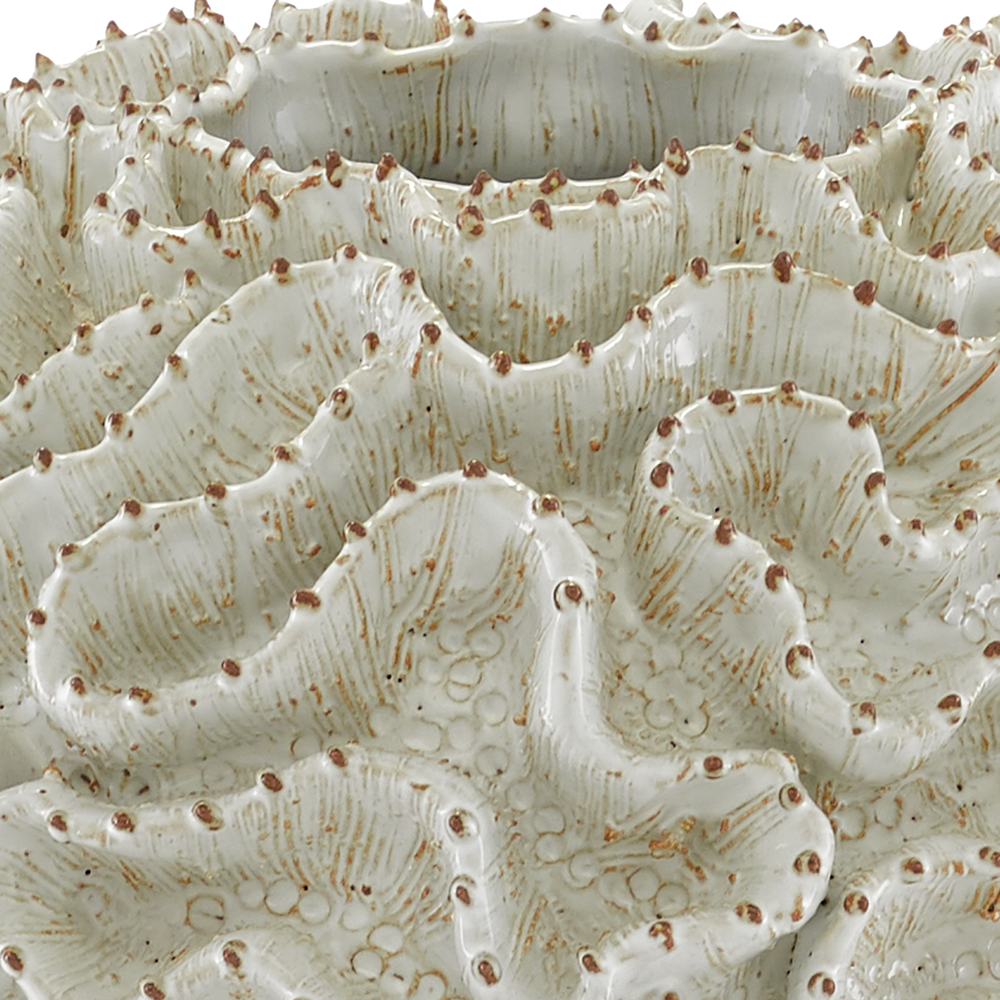 Swirl Small White Vase.