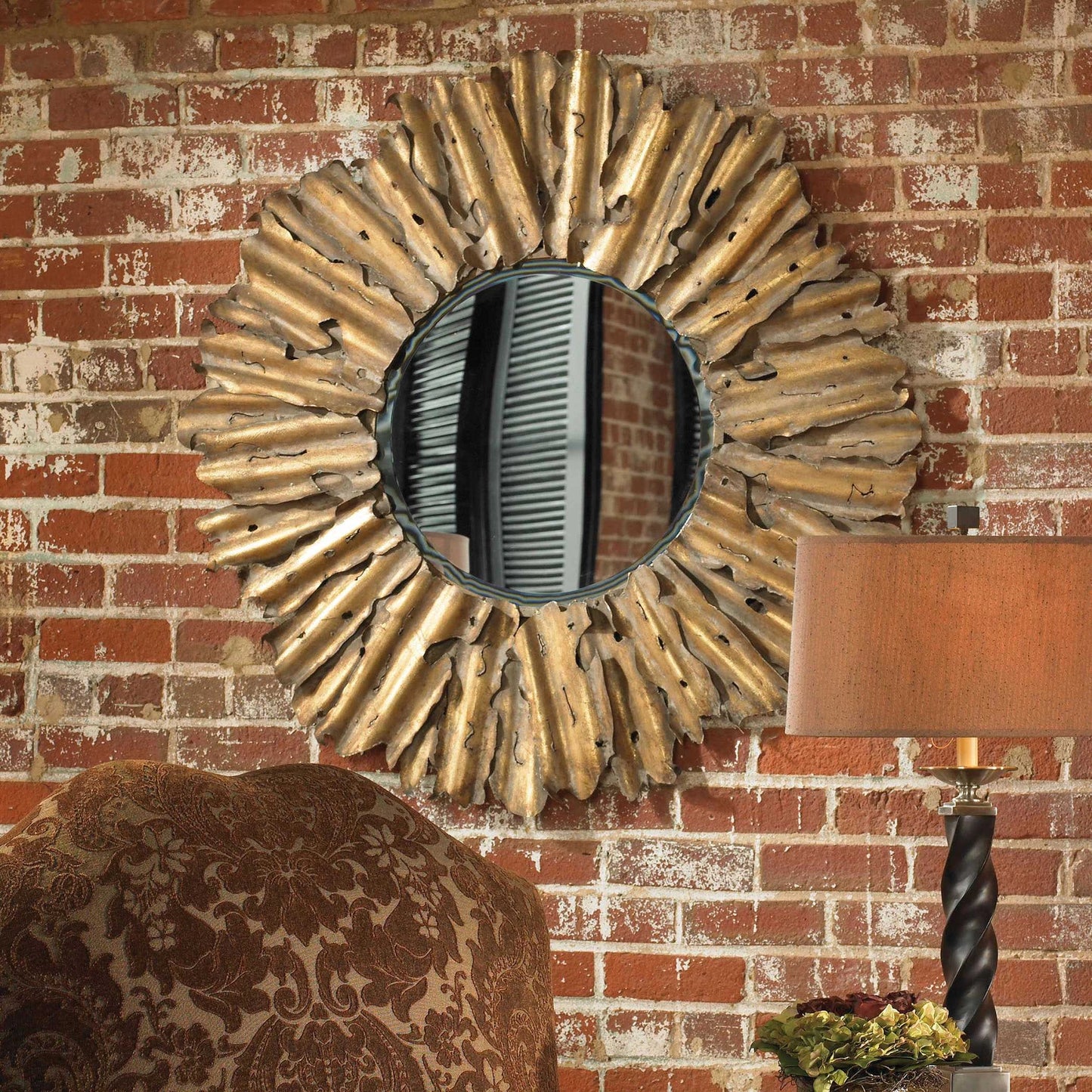 Uttermost Hemani Antique Gold Mirror