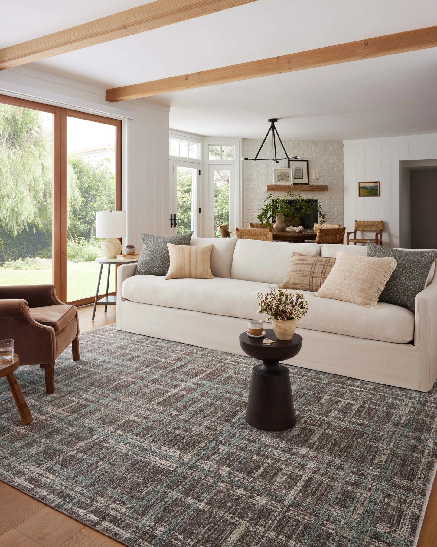 Angela Rose x Loloi Ember Espresso / Multi 5'-3" x 7'-6" Area Rug