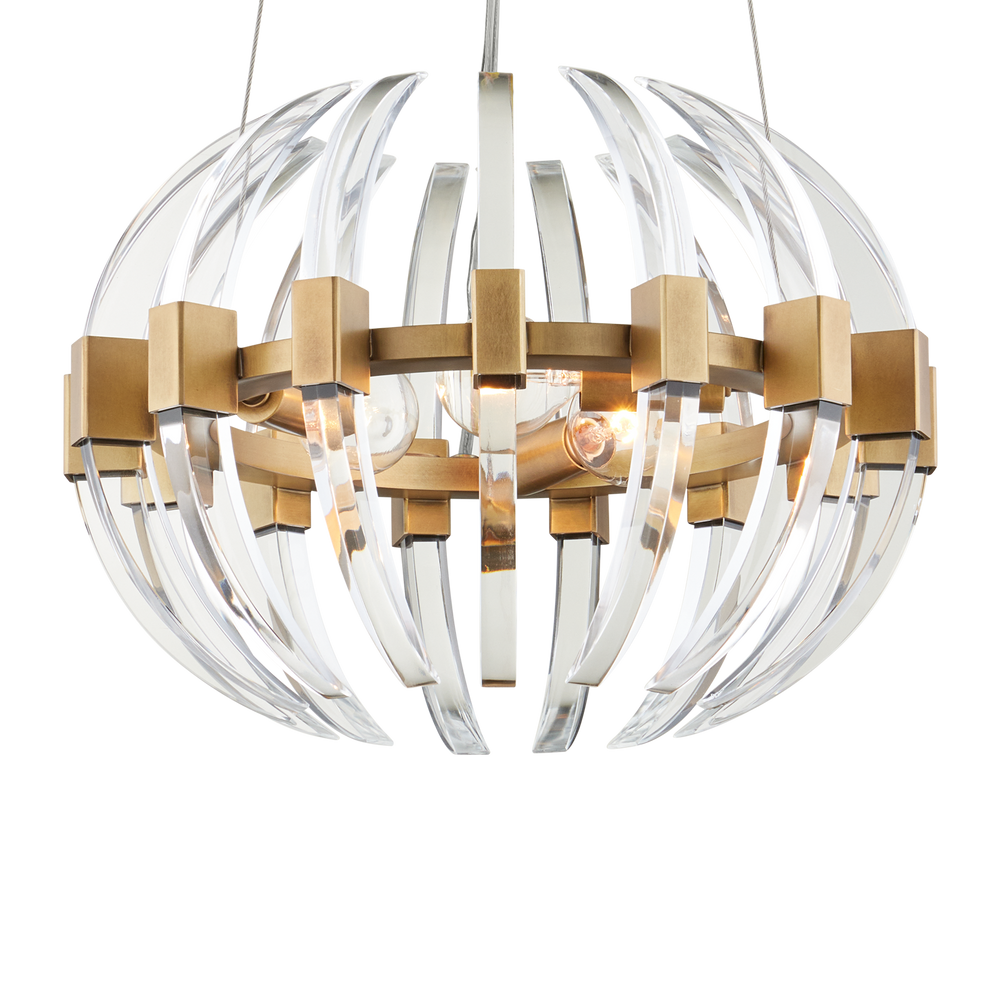 
                      
                        Coquette Small Brass Chandelier
                      
                    