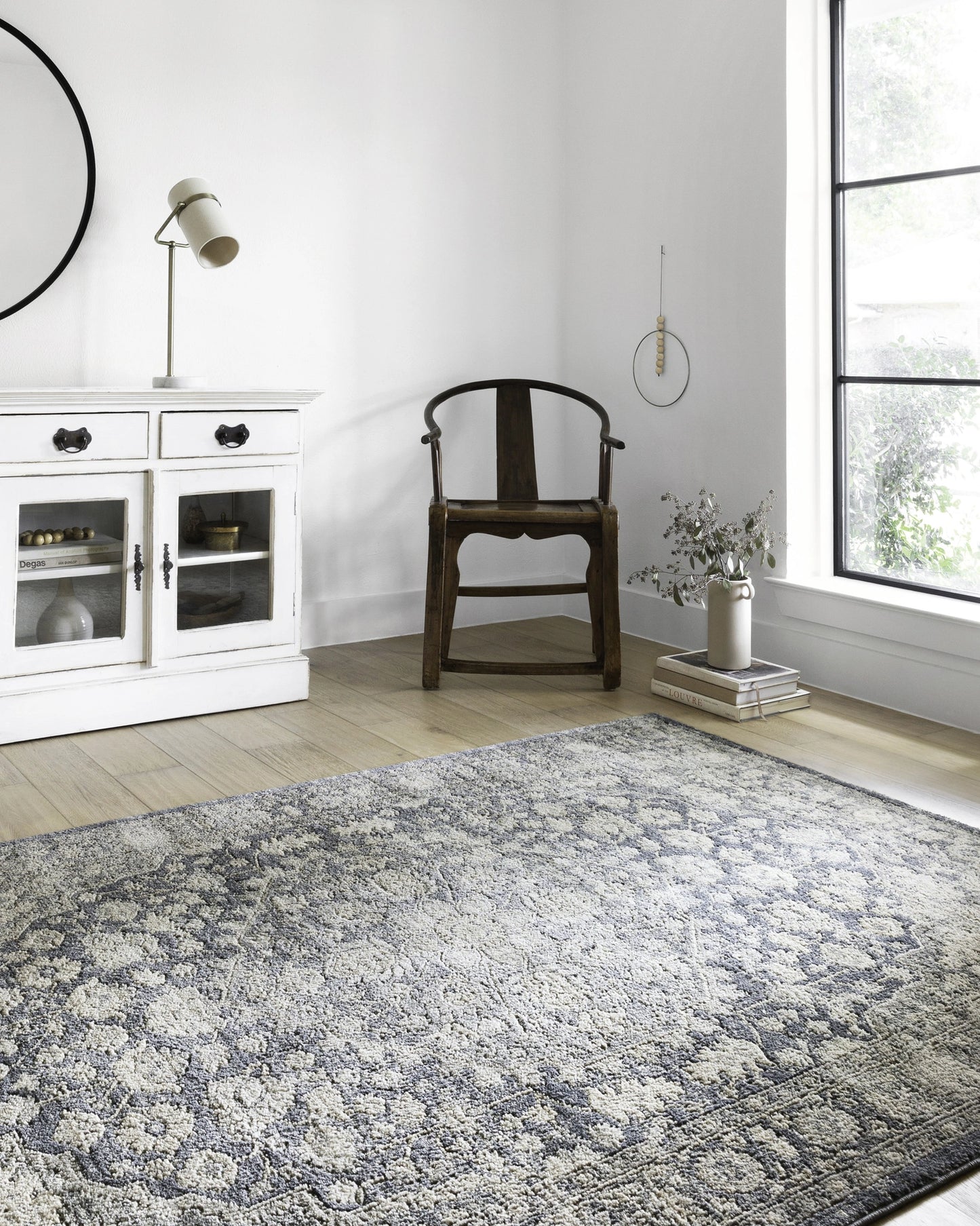 Loloi Teagan Denim / Mist 2'-8" x 7'-6" Runner Rug