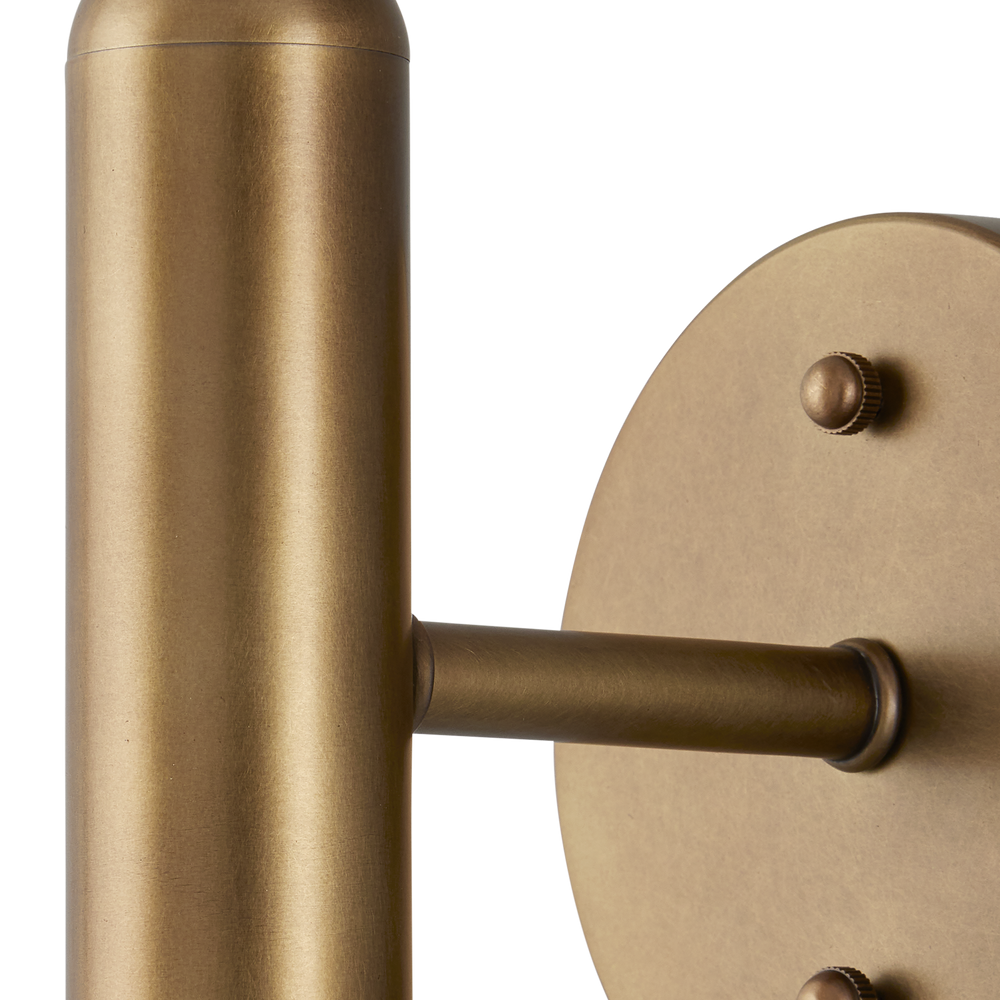 Barbican Single-Light Brass Wall Sconce.