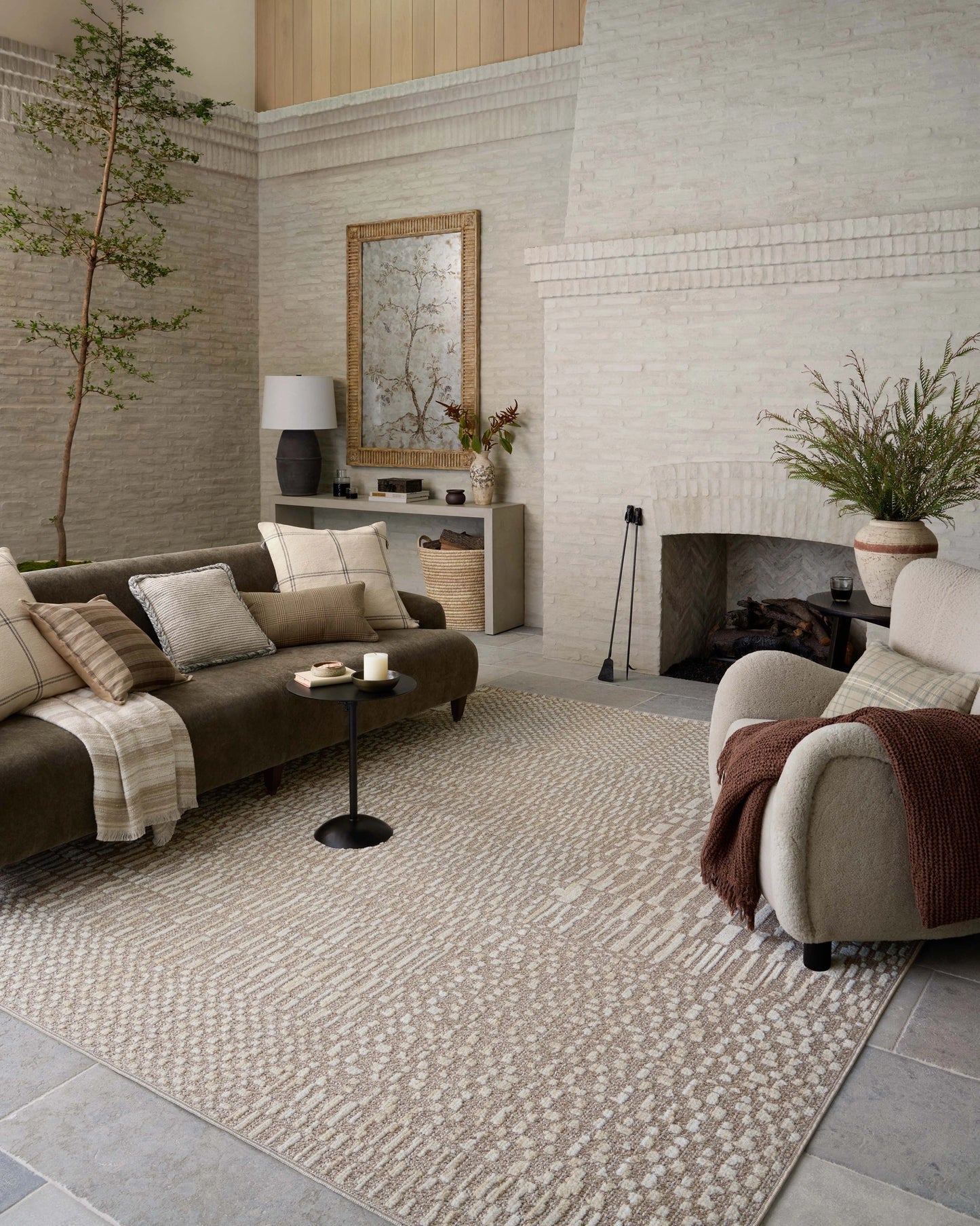 Amber Lewis x Loloi Bexley Natural / Birch 2'-7" x 4' Accent Rug