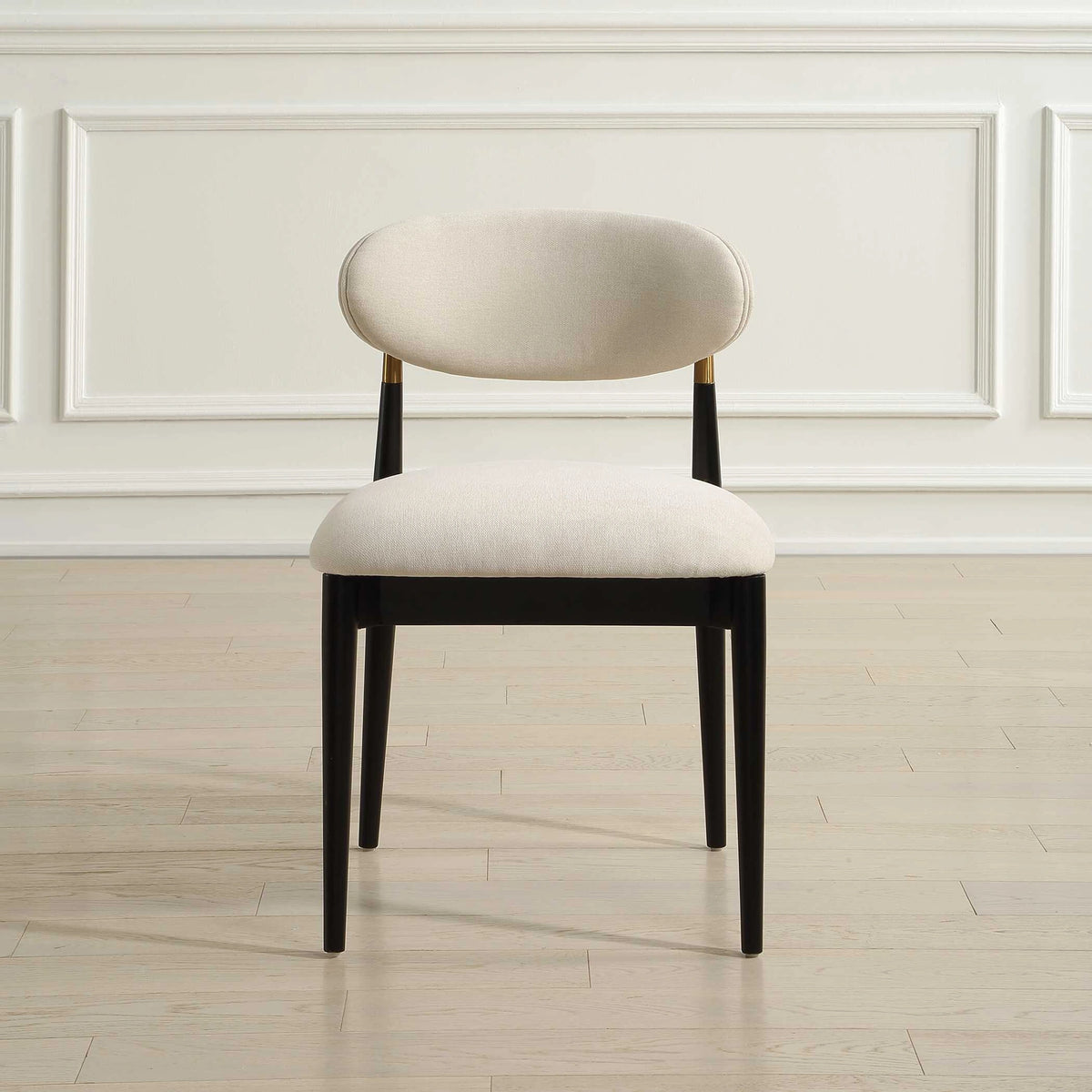 Moxie Black Armless Dining Chair S/2