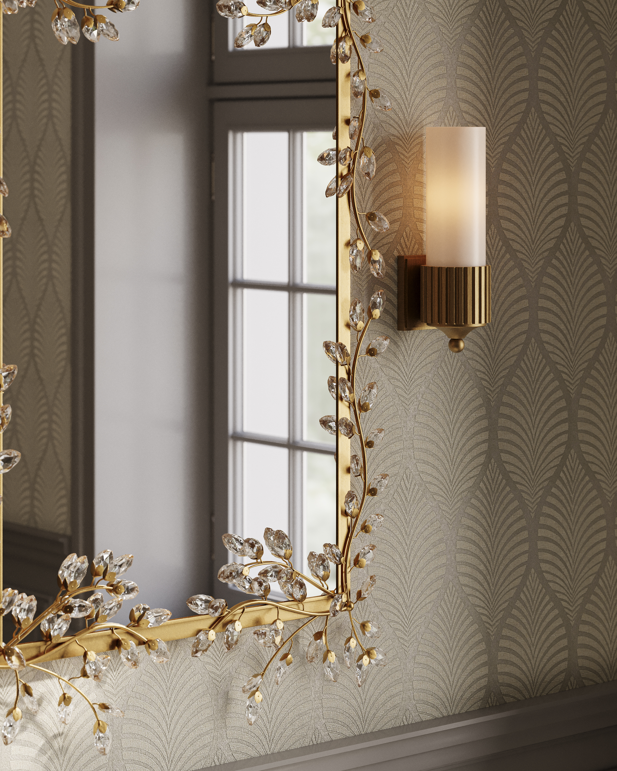 Bryce Gold Bath Wall Sconce - Thumbnail 4