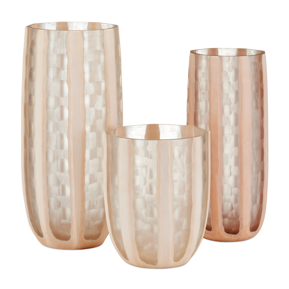 
                      
                        Merletto Glass Vase Set of 3
                      
                    