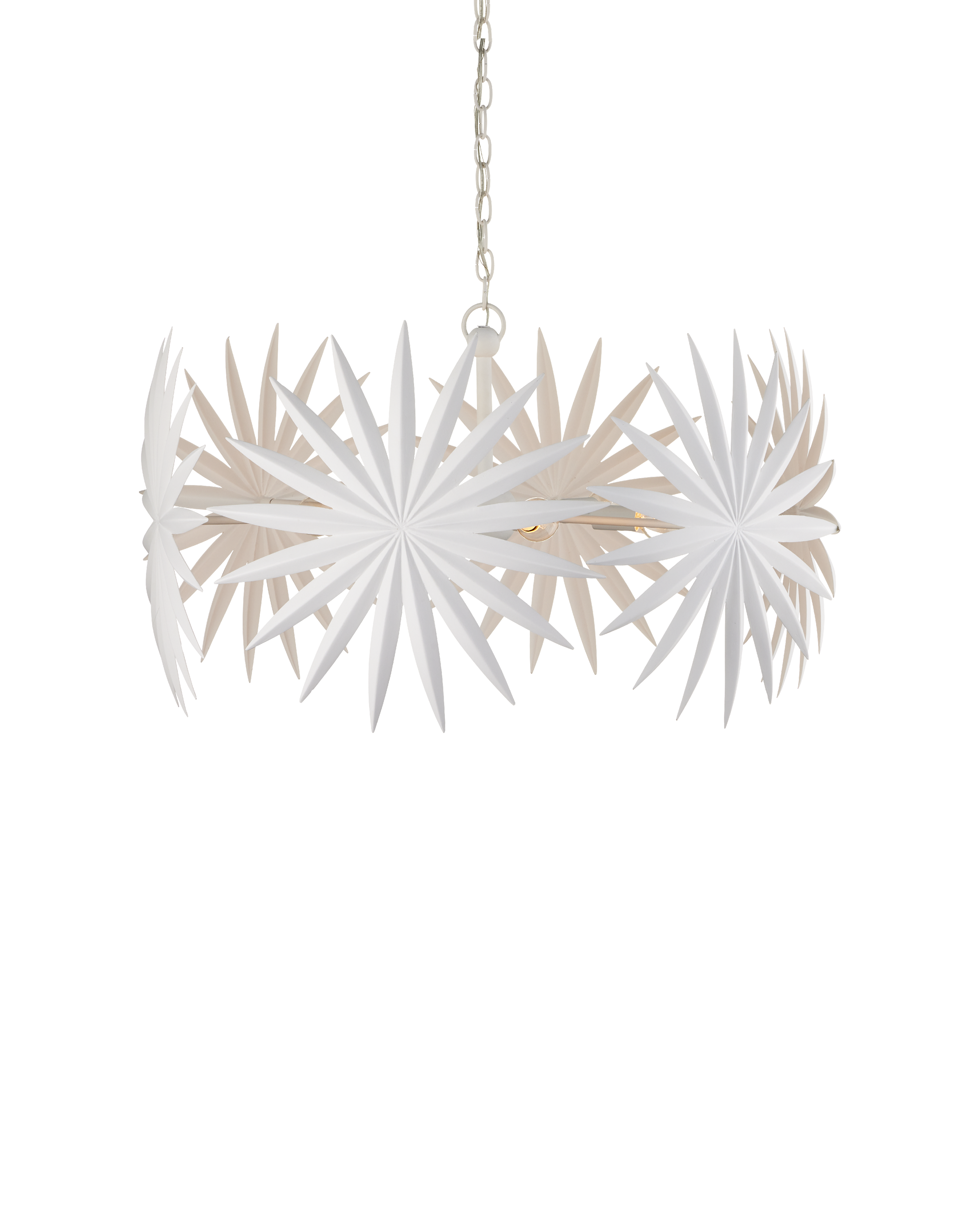 Bismarkia Small White Chandelier - Thumbnail 4