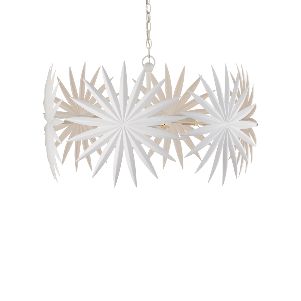 Bismarkia Small White Chandelier
