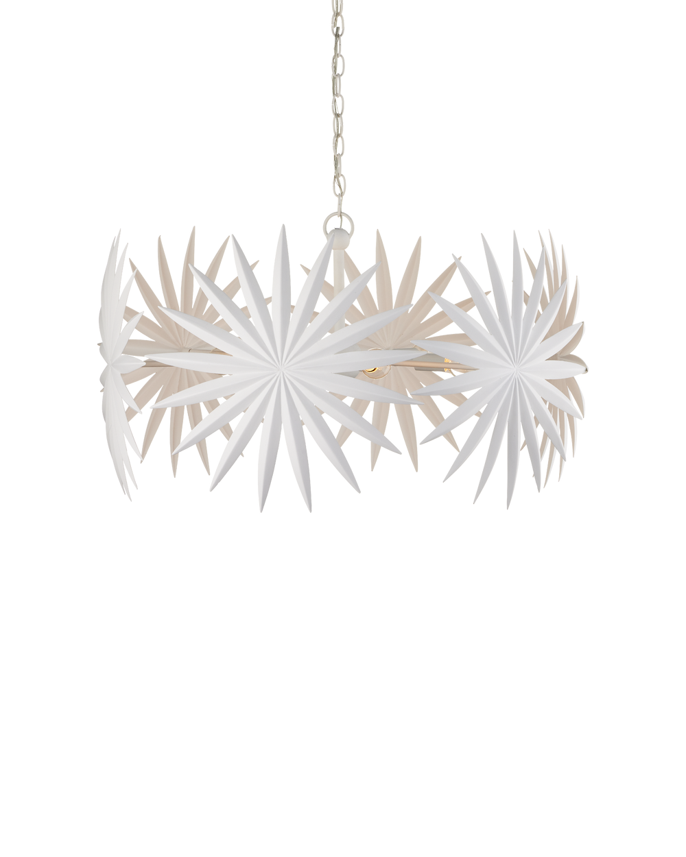 Bismarkia Small White Chandelier