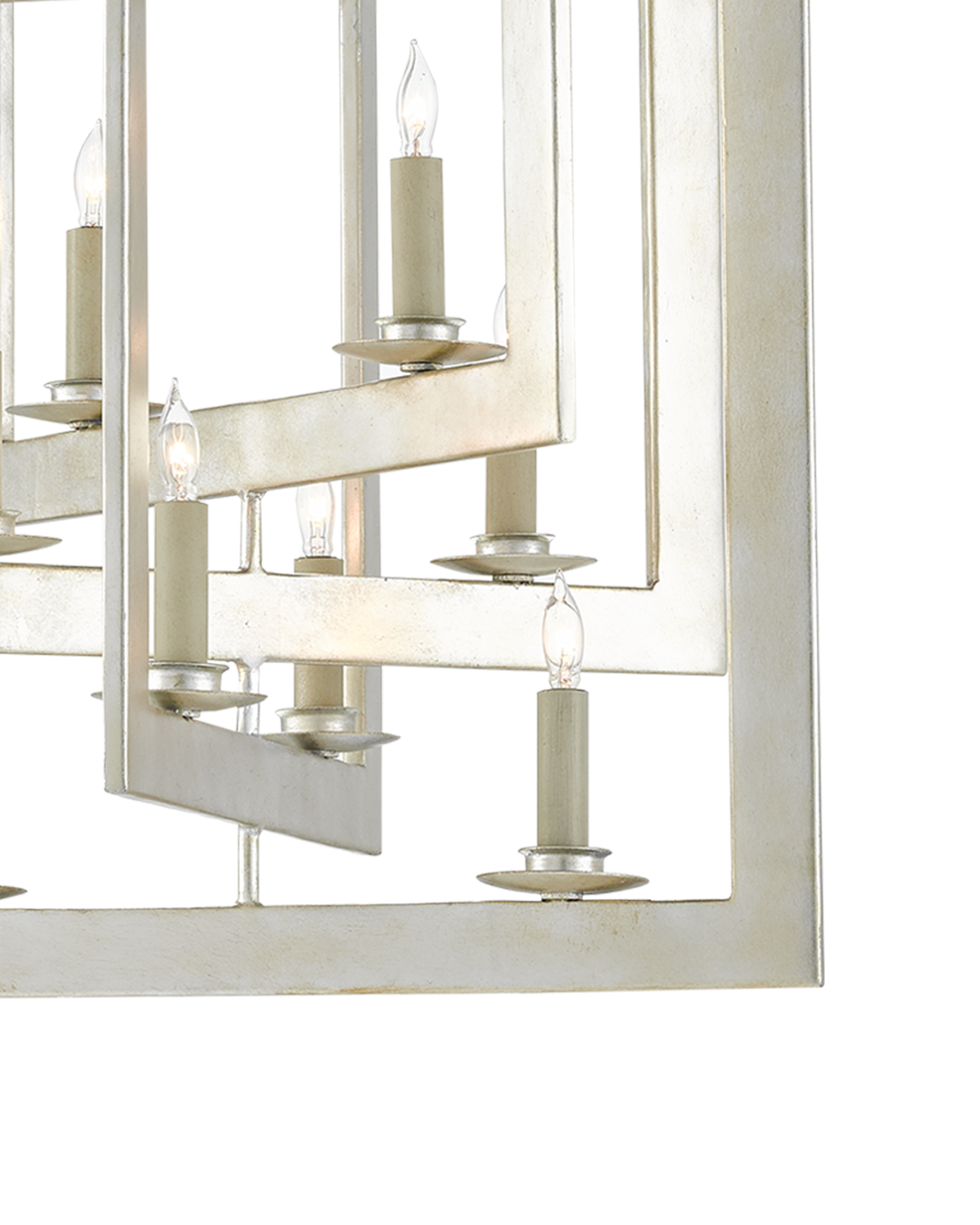 Middleton Small Silver Chandelier - Thumbnail 4