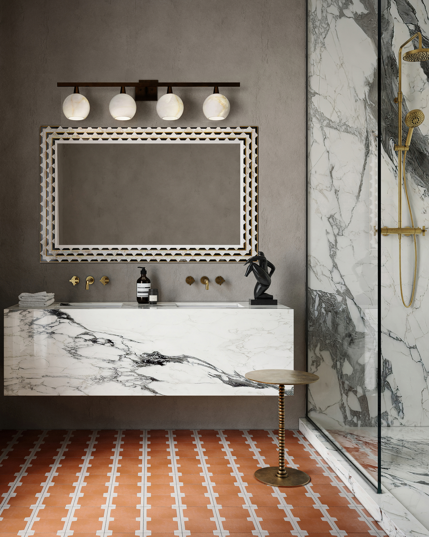 Bombelles Bronze Bath Bar.
