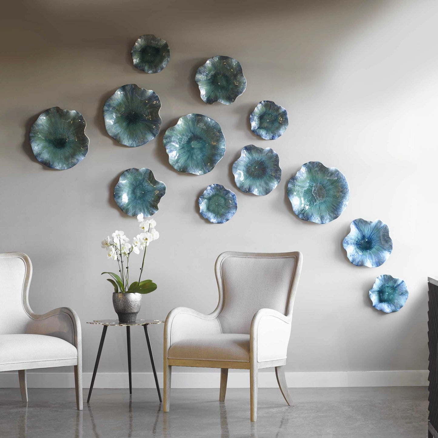 Uttermost Abella Ceramic Flowers Set/3