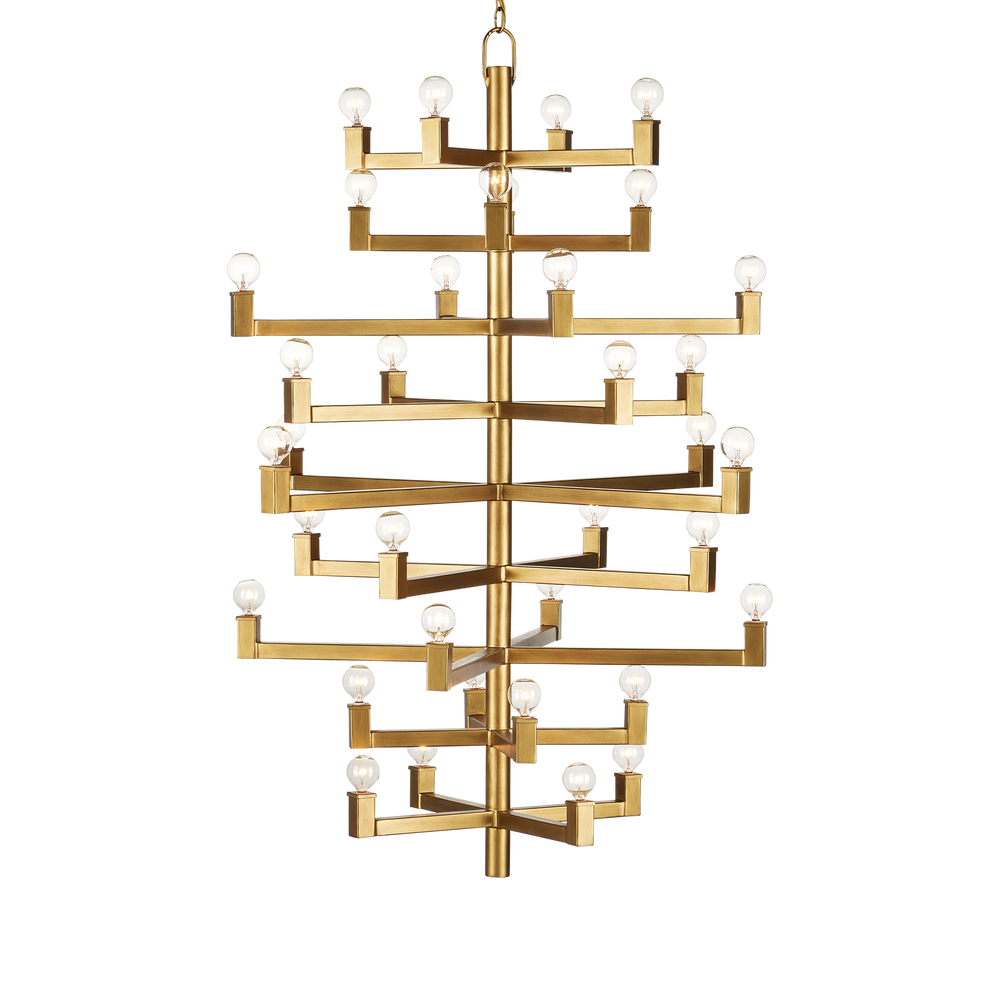 Andre Large Brass Chandelier
