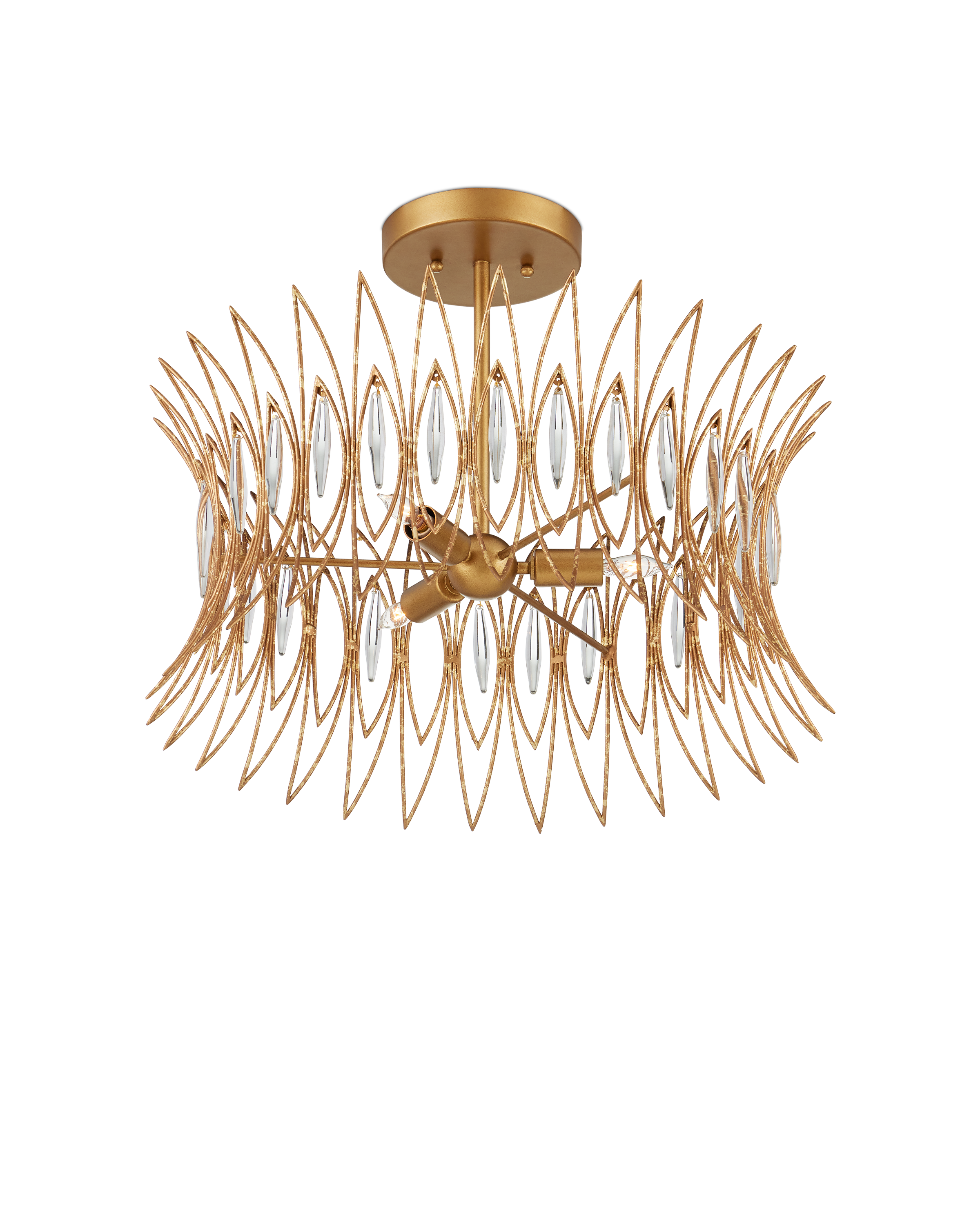 Currey & Company Marquise Semi-Flush Mount - Thumbnail 3