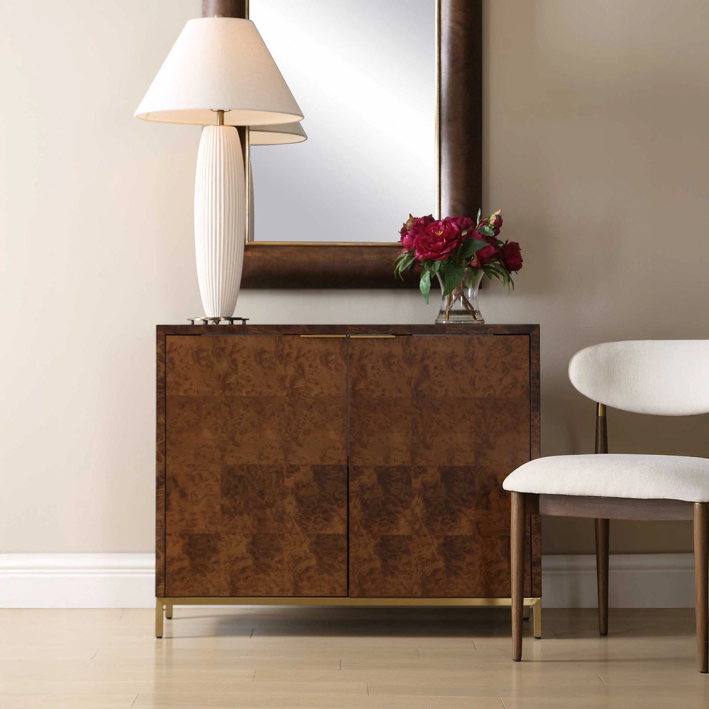 Uttermost Jethro Burl 2 Door Cabinet