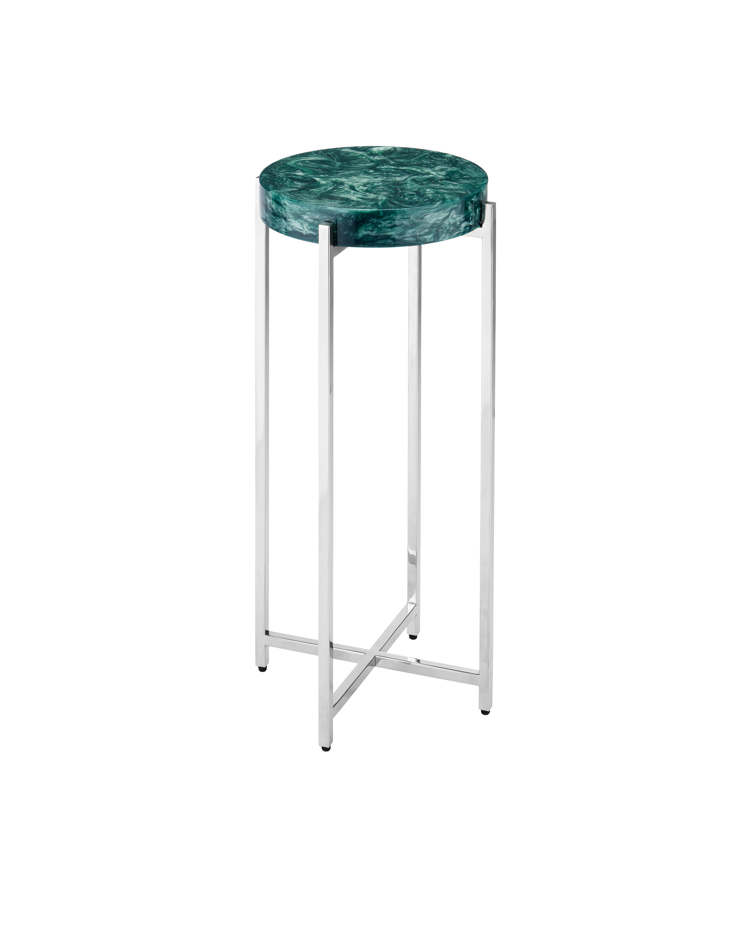 Rina Teal Drinks Table - Thumbnail 2