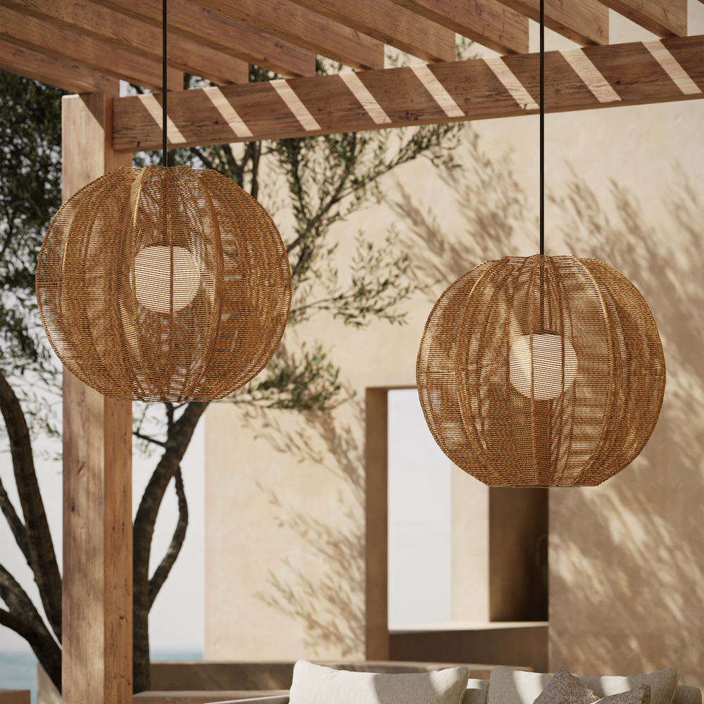 
                      
                        Barbary Fluted Outdoor Pendant.
                      
                    