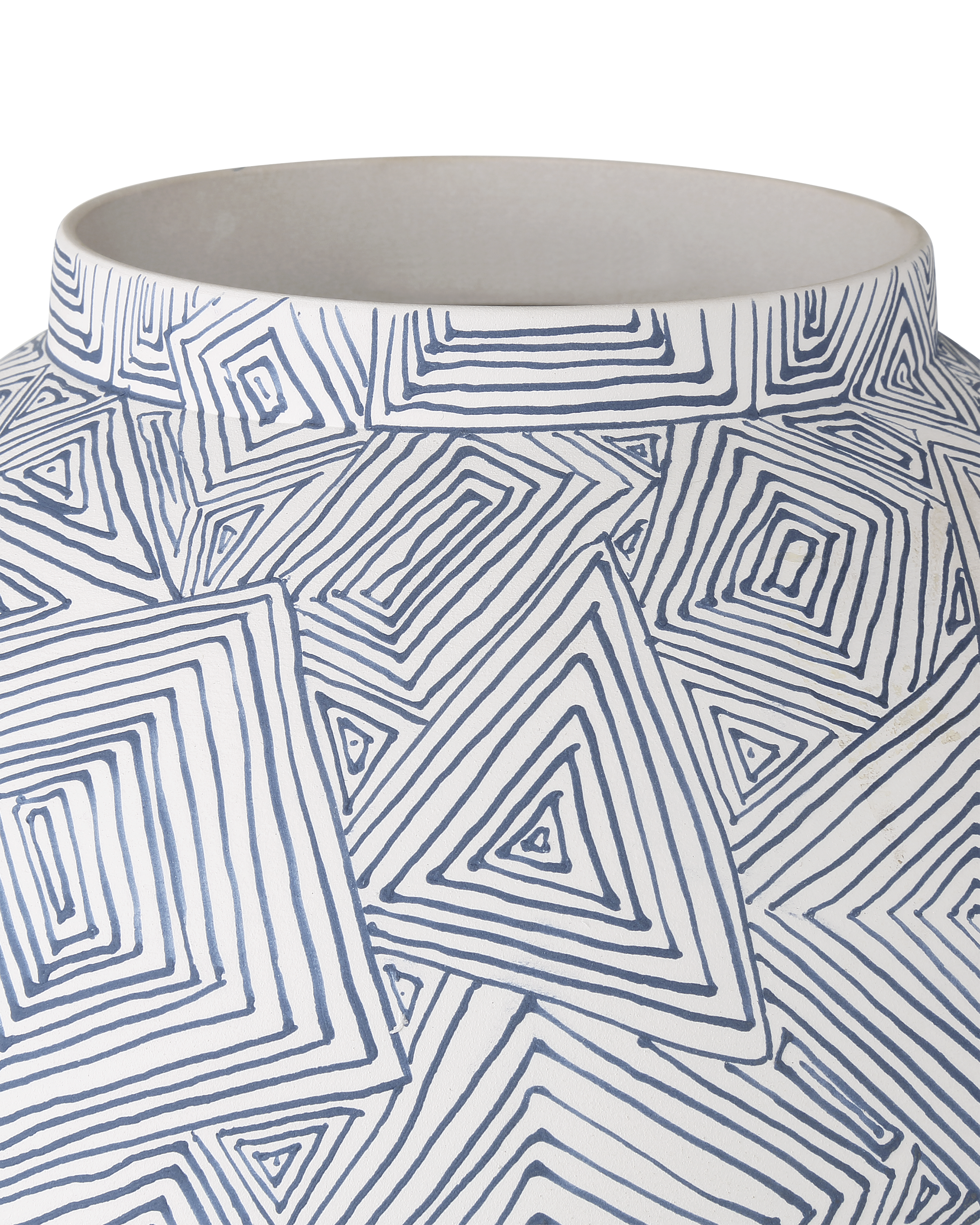 Blue Zag Medium Vase - Thumbnail 4