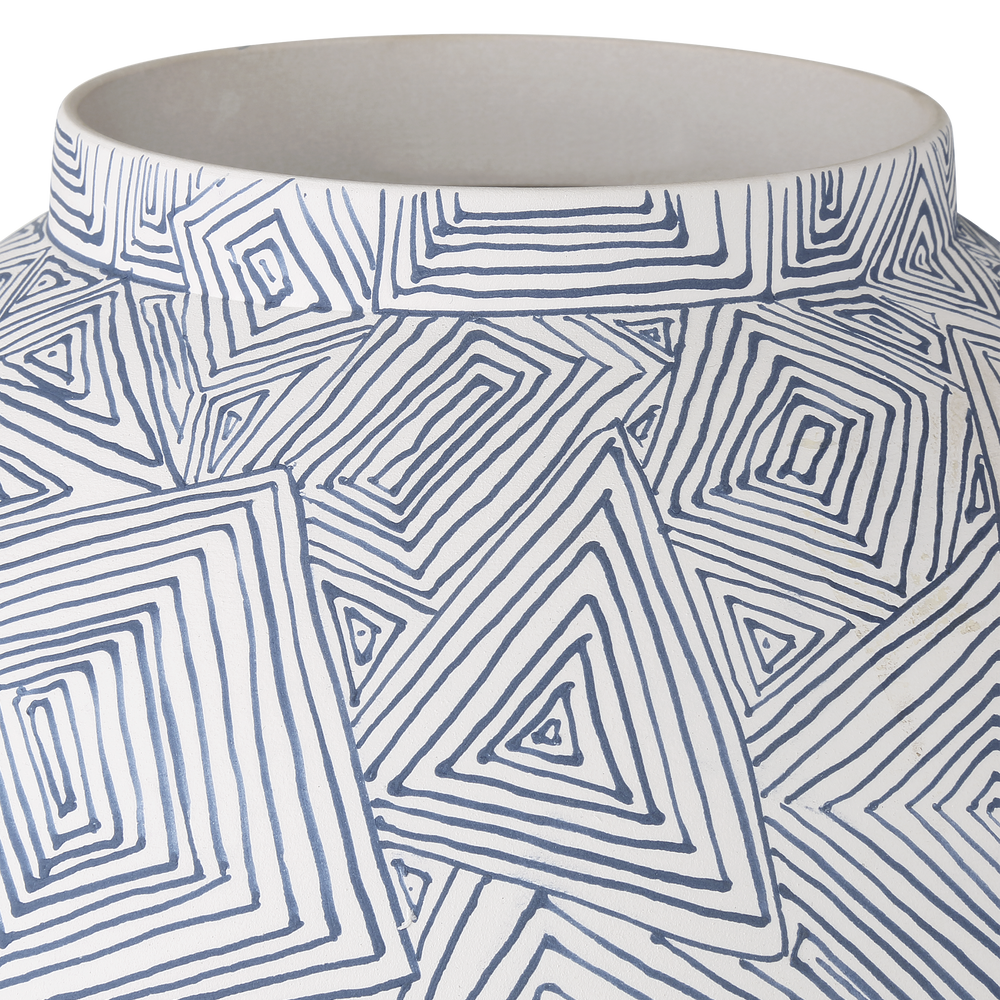 Blue Zag Medium Vase.