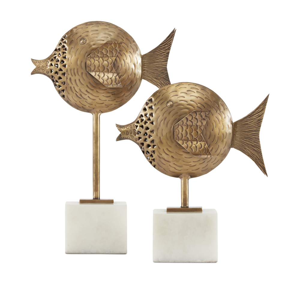 Cici Brass Fish Set of 2.