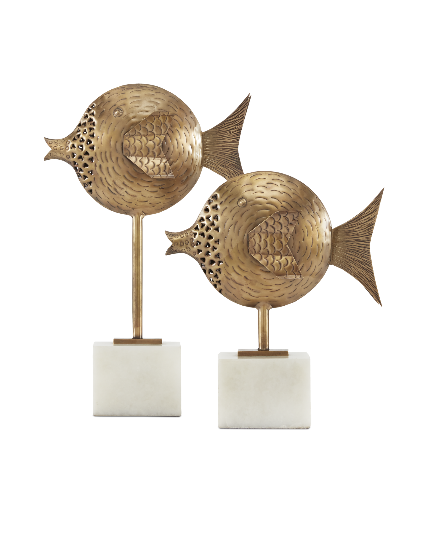 Cici Brass Fish Set of 2.