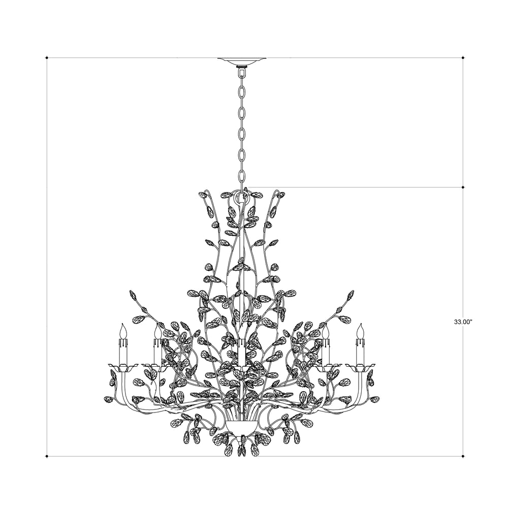 
                      
                        Crystal Bud Large Silver Chandelier
                      
                    