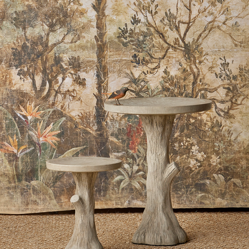 Faux Bois Medium Bird Bath.